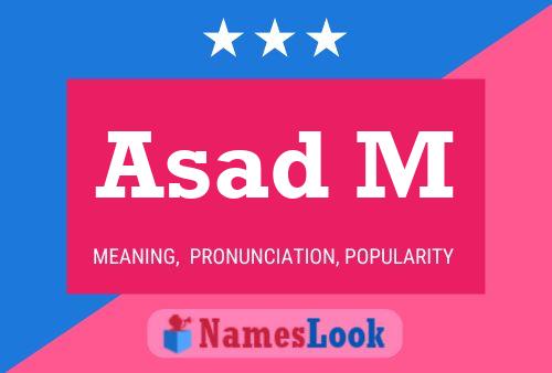 Asad M Name Poster