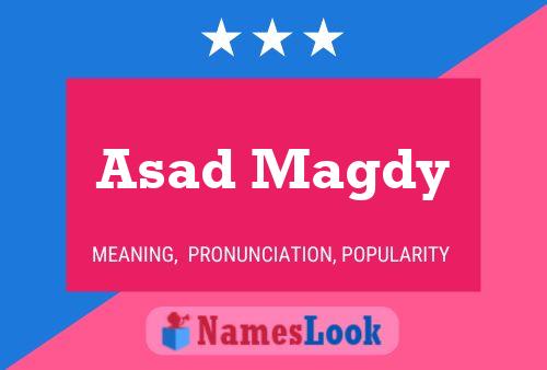 Asad Magdy Name Poster