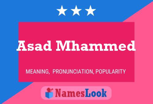 Asad Mhammed Name Poster