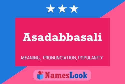 Asadabbasali Name Poster