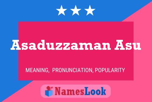 Asaduzzaman Asu Name Poster