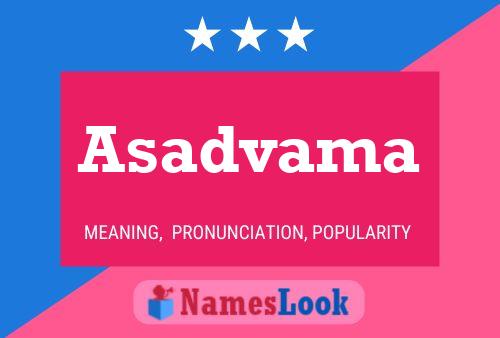 Asadvama Name Poster