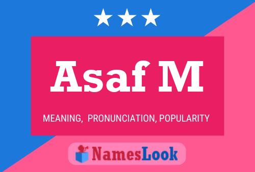 Asaf M Name Poster