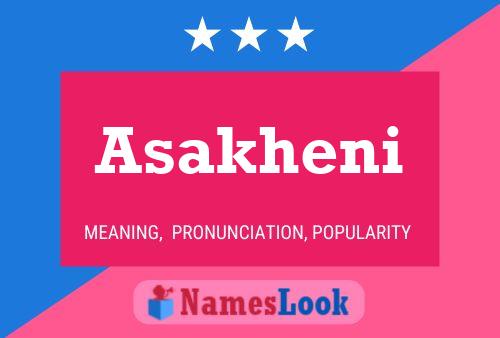 Asakheni Name Poster