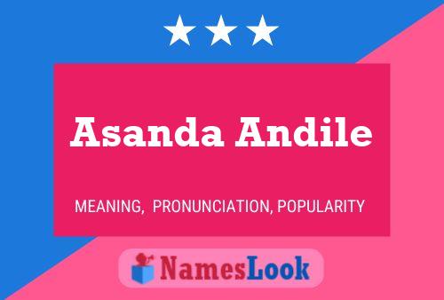 Asanda Andile Name Poster