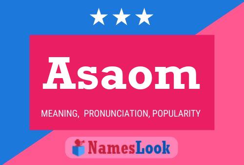 Asaom Name Poster