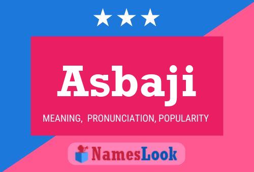 Asbaji Name Poster