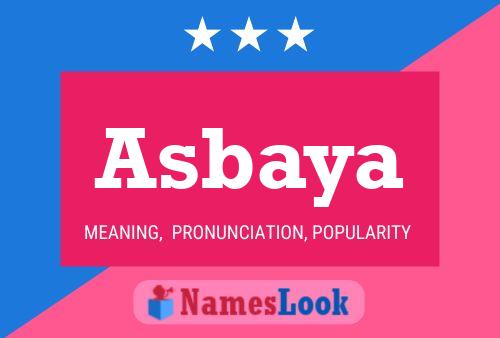 Asbaya Name Poster