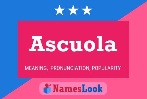 Ascuola Name Poster