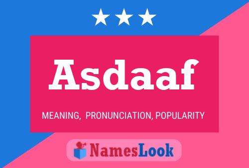 Asdaaf Name Poster