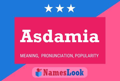 Asdamia Name Poster