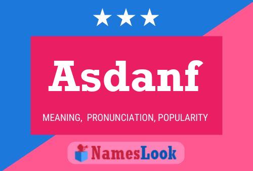 Asdanf Name Poster