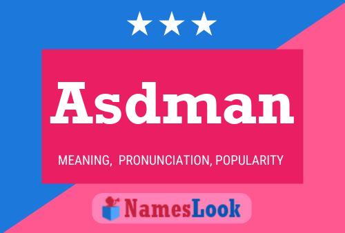 Asdman Name Poster