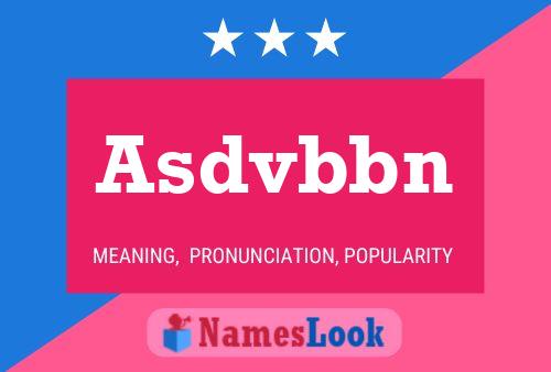 Asdvbbn Name Poster