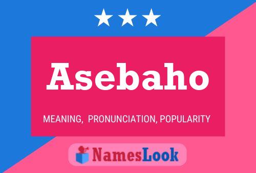 Asebaho Name Poster