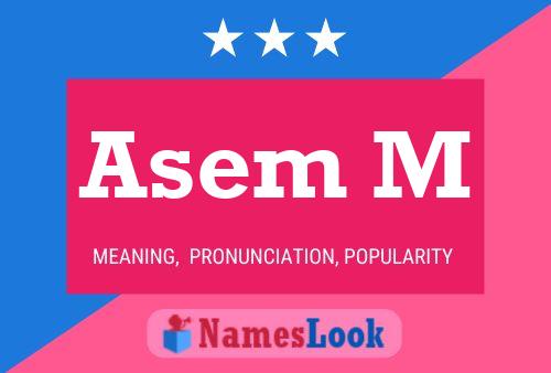 Asem M Name Poster