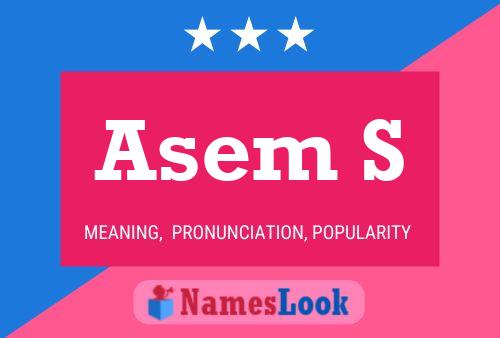 Asem S Name Poster