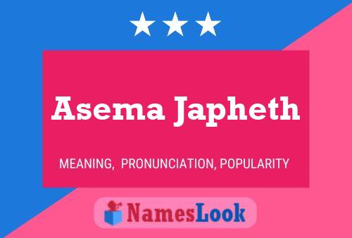 Asema Japheth Name Poster