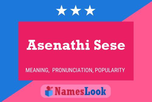 Asenathi Sese Name Poster