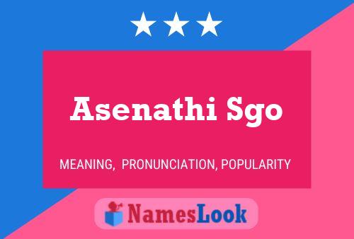 Asenathi Sgo Name Poster