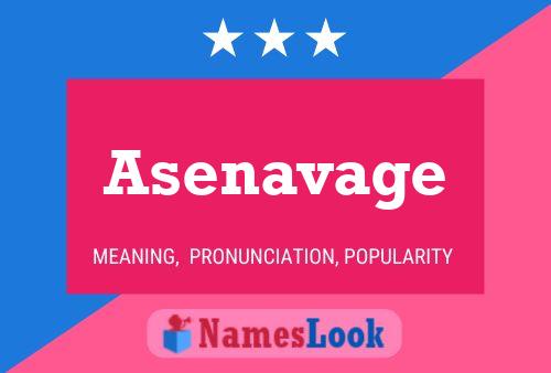 Asenavage Name Poster