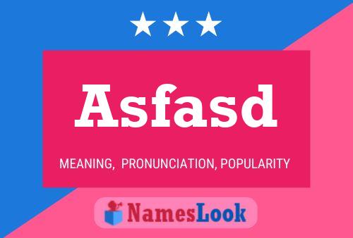 Asfasd Name Poster