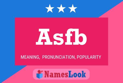 Asfb Name Poster