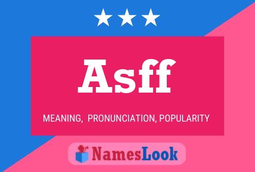 Asff Name Poster