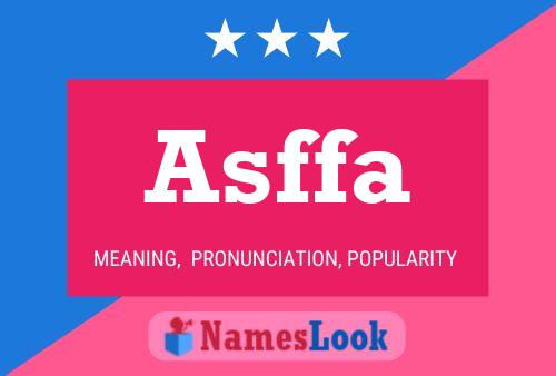 Asffa Name Poster