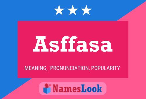 Asffasa Name Poster