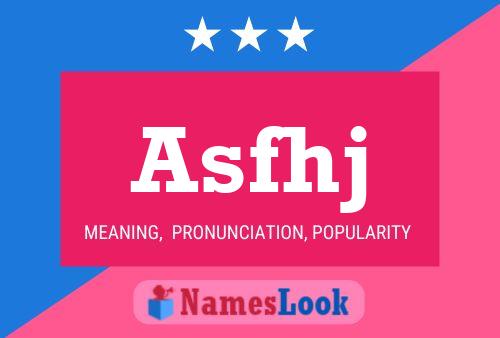 Asfhj Name Poster