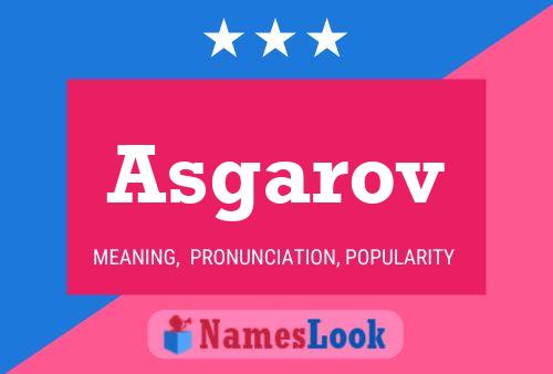 Asgarov Name Poster