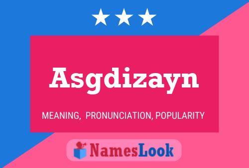 Asgdizayn Name Poster