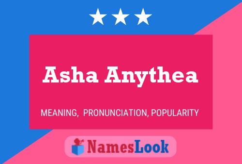 Asha Anythea Name Poster