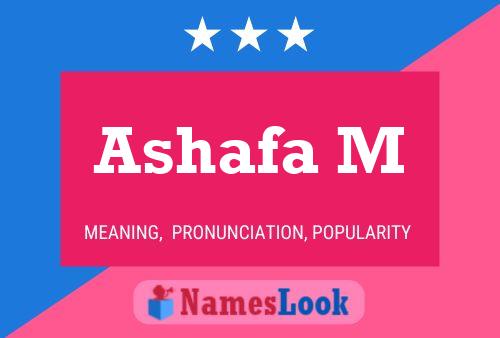 Ashafa M Name Poster