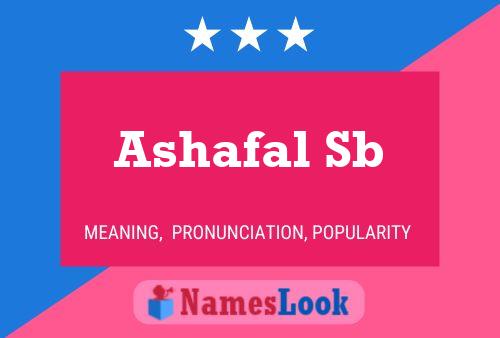 Ashafal Sb Name Poster