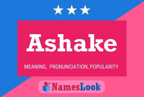 Ashake Name Poster