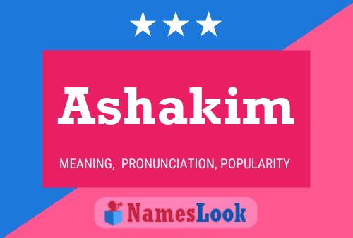 Ashakim Name Poster