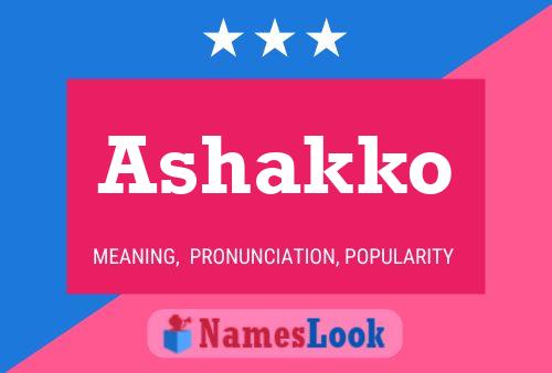 Ashakko Name Poster