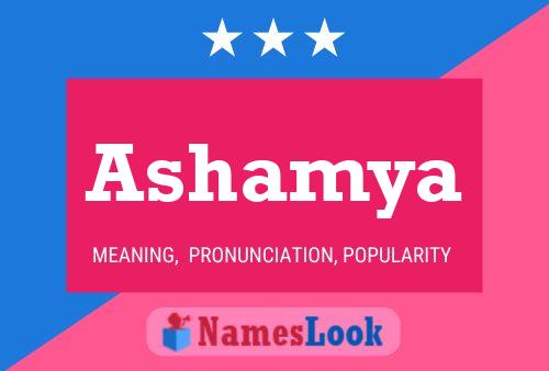 Ashamya Name Poster