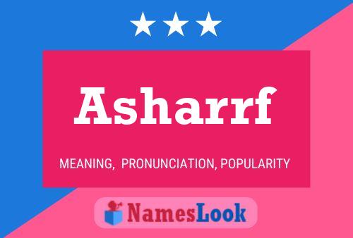 Asharrf Name Poster