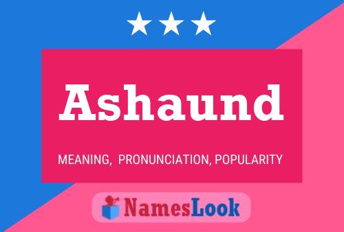 Ashaund Name Poster