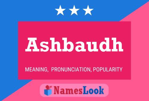 Ashbaudh Name Poster