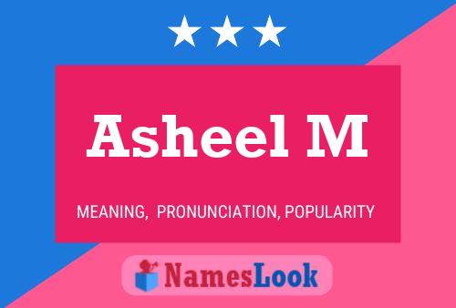 Asheel M Name Poster