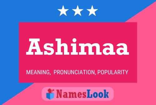 Ashimaa Name Poster