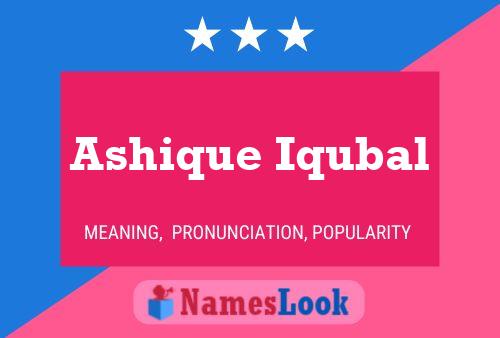 Ashique Iqubal Name Poster