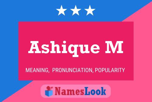 Ashique M Name Poster