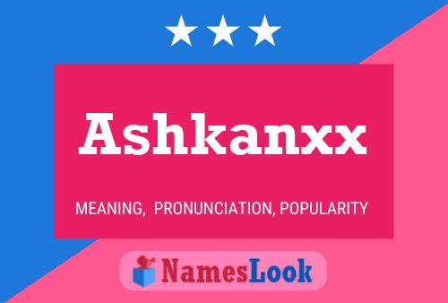 Ashkanxx Name Poster