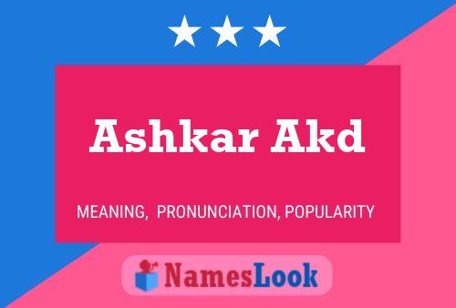 Ashkar Akd Name Poster