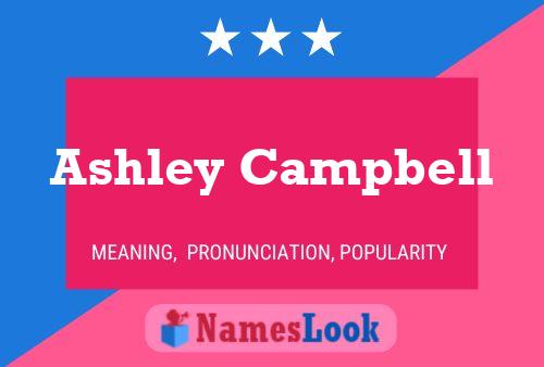 Ashley Campbell Name Poster